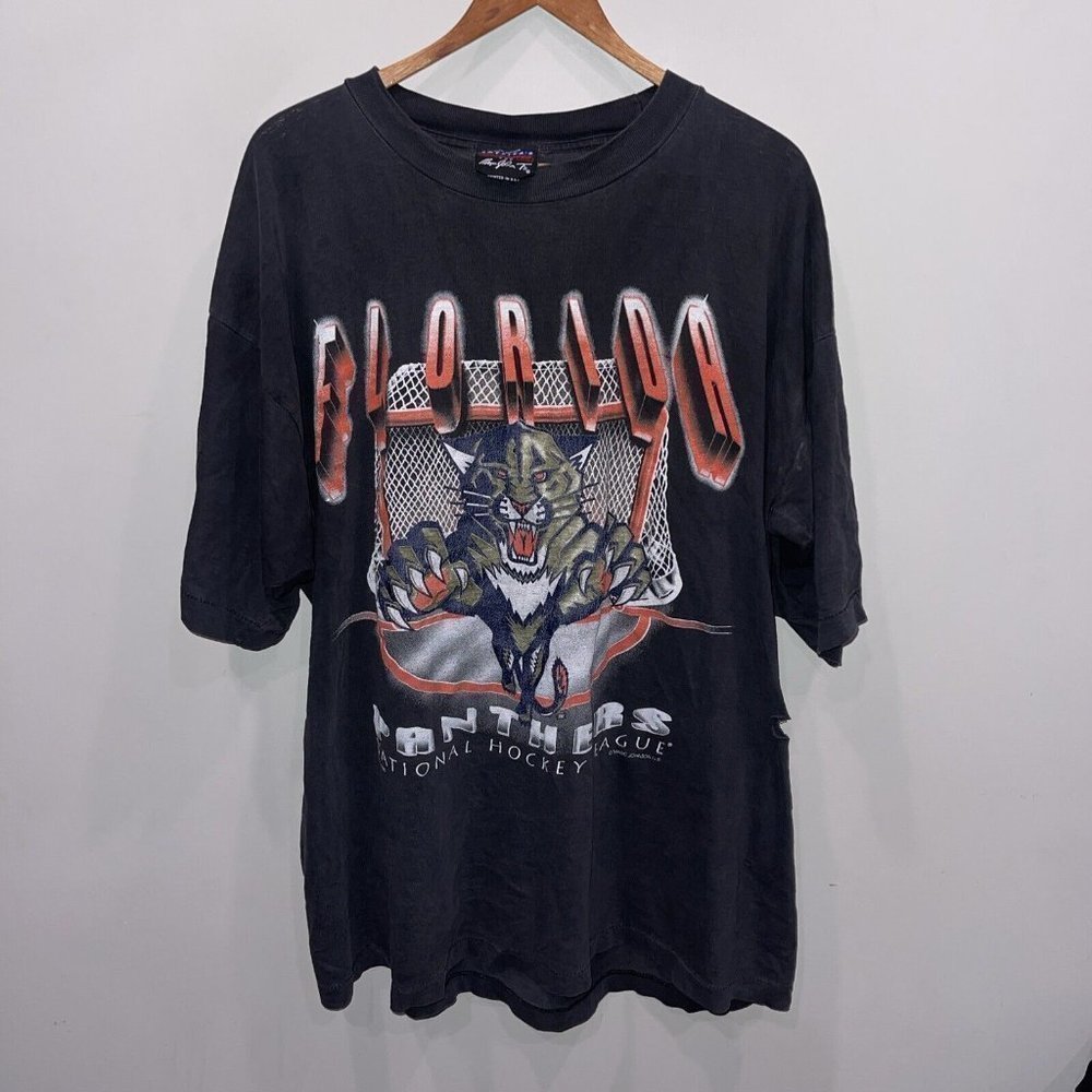 Vintage Florida Panthers Shirt Mens Xl Magic Jhonson T 1993